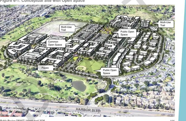 Bird's-eye view of the planned neighborhood